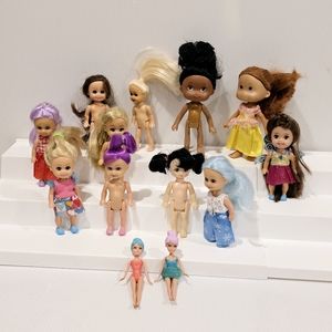 Funville Sparkle Girlz and Little Friends Mini Mixed Doll Set